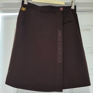Vtg Paolo Gucci Skort Brn